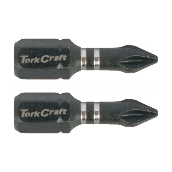 Tork Craft Bit Impact Philips 1 X 25mm Ins.bit PH1 2 Pack - image 01