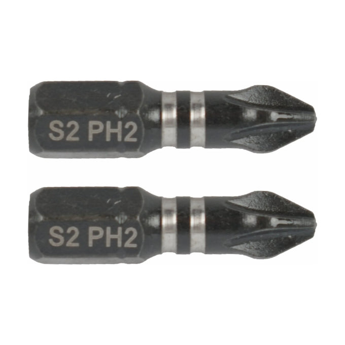 Tork Craft Bit Impact Philips 2 X 25mm Ins.bit PH2 2 Pack - image 01