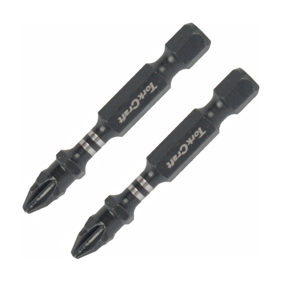 Tork Craft Bit Impact Philips 2 X 50mm Power PH2 2 Pack - image 01