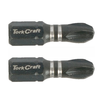 Tork Craft Bit Impact Philips 3 X 25mm Ins.bit PH3 2 Pack - image 01