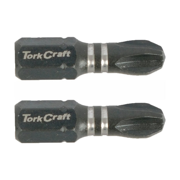 Tork Craft Bit Impact Philips 3 X 25mm Ins.bit PH3 2 Pack - image 01