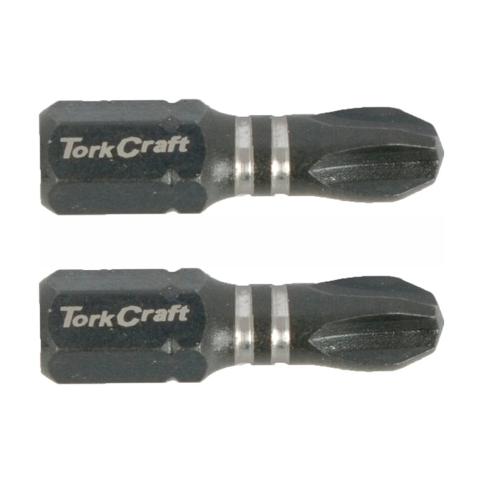 Tork Craft Bit Impact Philips 3 X 25mm Ins.bit PH3 2 Pack - image 01