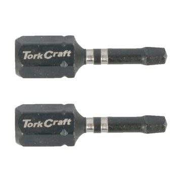 Tork Craft Bit Impact Square Sq No.1 X 25mm Ins Sq1 2 Pack - image 01