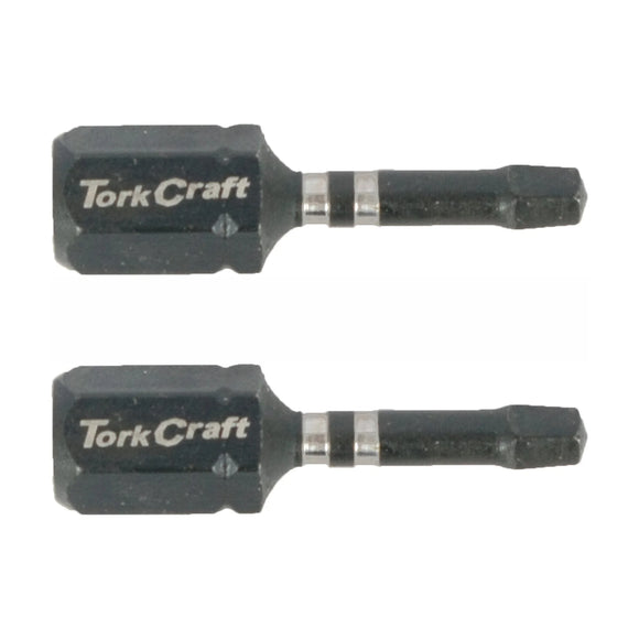 Tork Craft Bit Impact Square Sq No.1 X 25mm Ins Sq1 2 Pack - image 01
