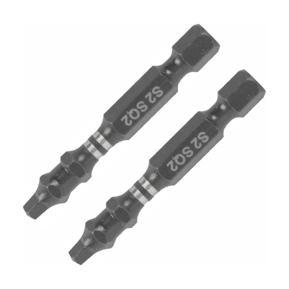 Tork Craft Bit Impact Square Sq No.2 X 50mm Power Sq2 2 Pack - image 01