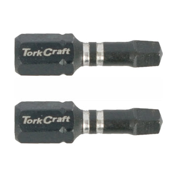 Tork Craft Bit Impact Square Sq No.3 X 25mm Ins Sq3 2 Pack - image 01