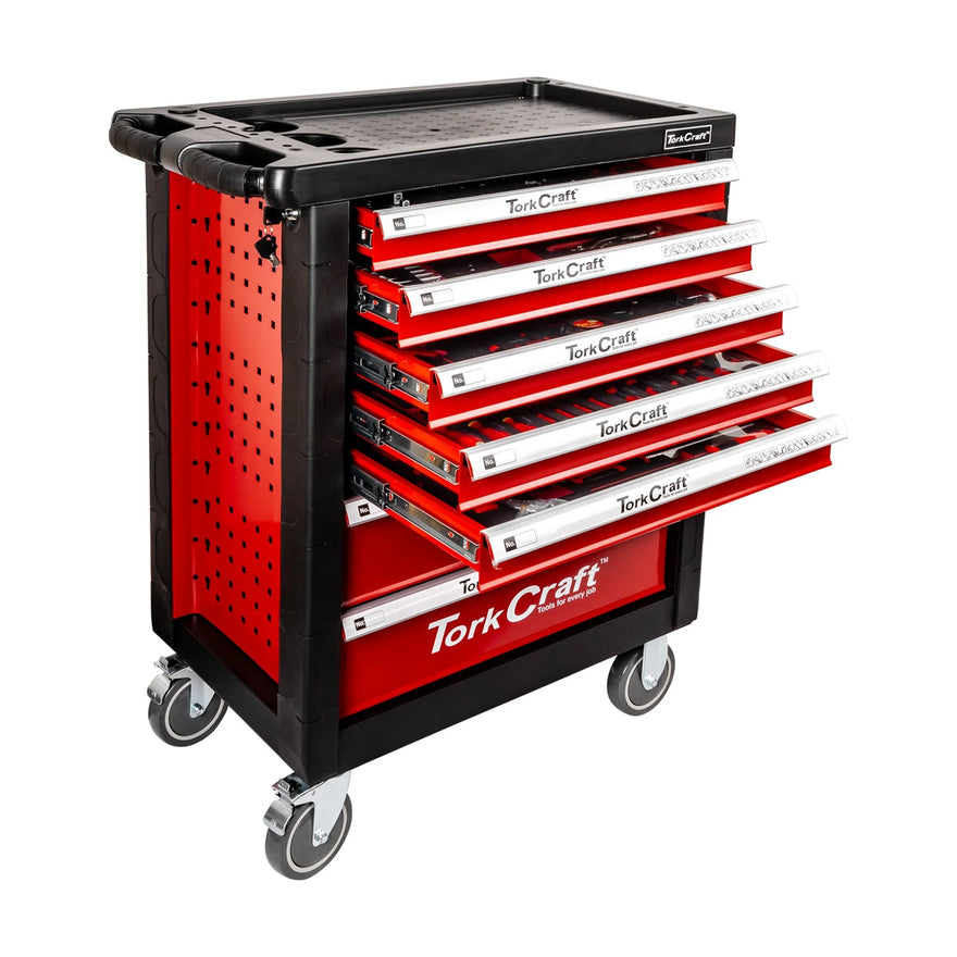 Tork Craft Tork Craft 7 Drawer 196pc Roller Box Cabinet On Castors Trolly - image 01