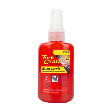 Tork Craft Stud Lock High Strength For Std Sized Threads - Red - 50g - image 01