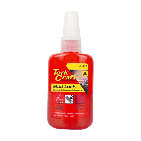 Tork Craft Stud Lock High Strength For Std Sized Threads - Red - 50g - image 01
