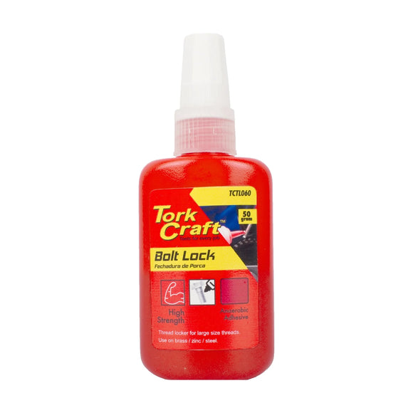Tork Craft Bolt Lock High Strength For Large Sized Threads - Red - 50g - image 01