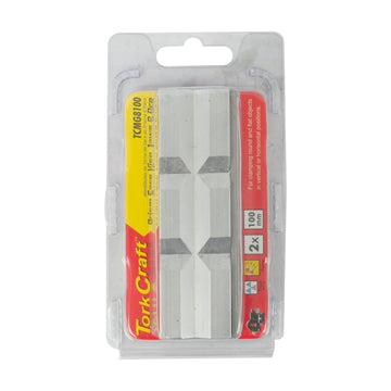 Tork Craft Vice Jaws Magnetic Aluminium 100mm X 32mm 2pc Prism Face - image 01