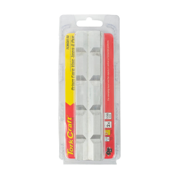 Tork Craft Vice Jaws Magnetic Aluminium 150mm X 32mm 2pc Prism Face - image 01