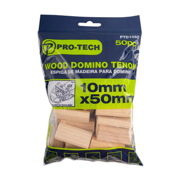 Pro-Tech Beech Wood Domino Tenons – 10 x 50mm, 50 Pack - image 01