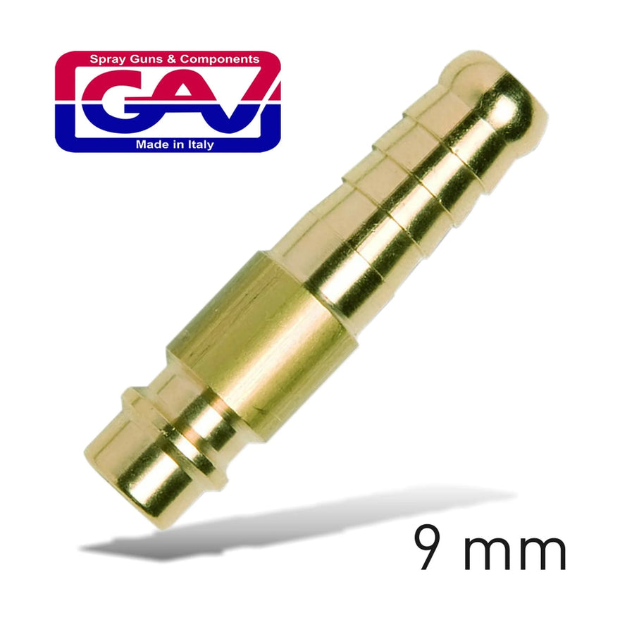 GAV Brass Connector 9mm Hose German - image 01