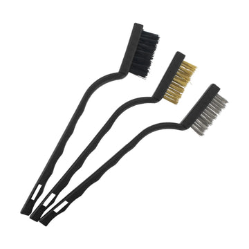 Tork Craft Mini Brush Set 3pc Brass Stainless Nylon In Blister - image 01