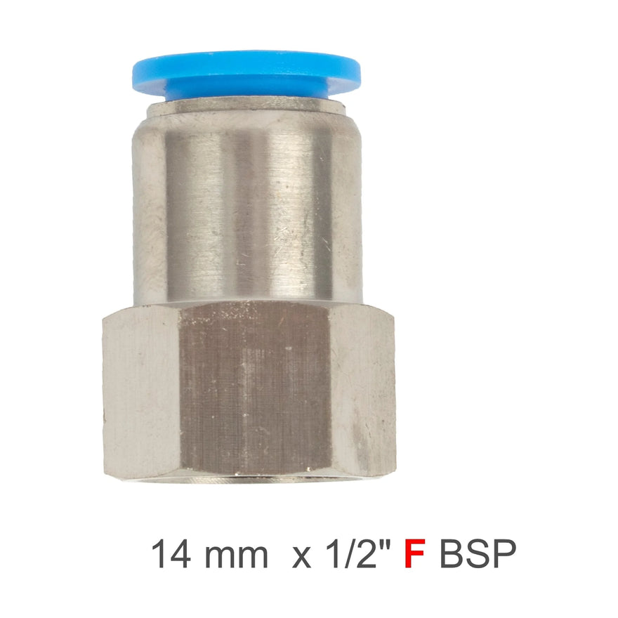 AirCraft PU Hose Fitting Straight Stud 14mm-1/2 F - image 01