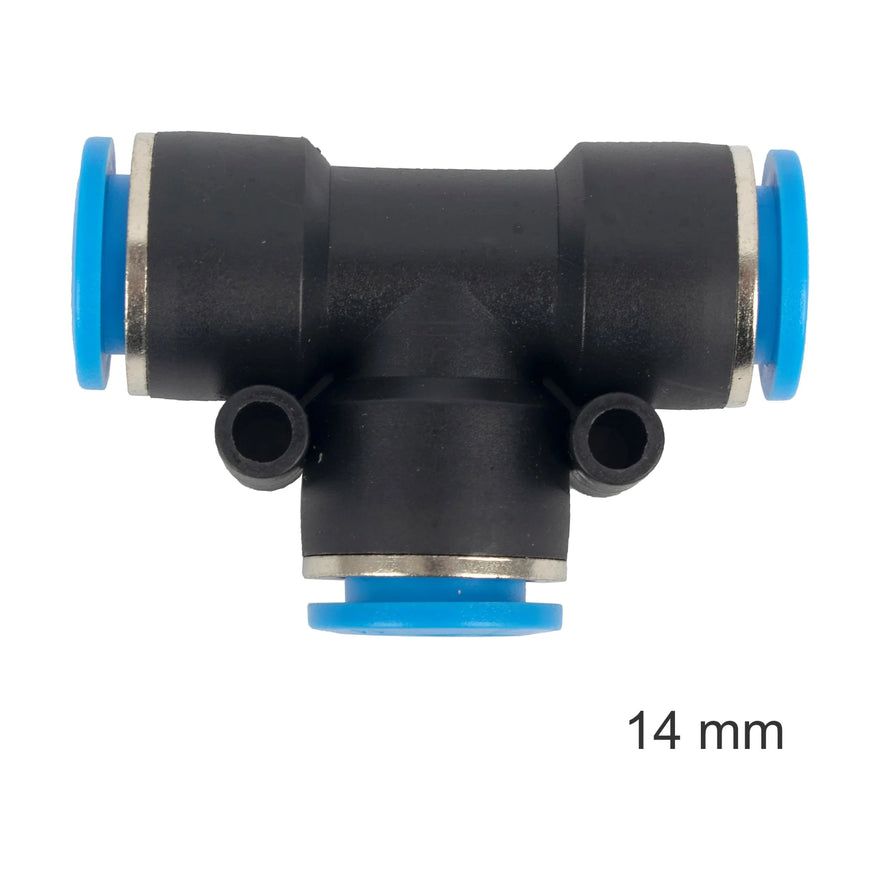 AirCraft PU Hose Fitting Tee 14mm - image 01