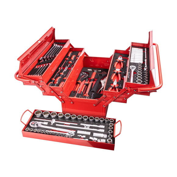 Tork Craft Mechanics Cantilever Tool Box 172pc 6 X Tray 470 X220x230mm - image 01