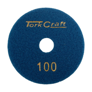 Tork Craft 100mm Diamond Polishing Pad 100 Grit Dry Use - image 01