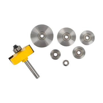 Pro-Tech Rabbetting Router Bit 1 1/2' x 1/16' Depth 9/16' 1/4" Shank x 7 Bearings - image 01