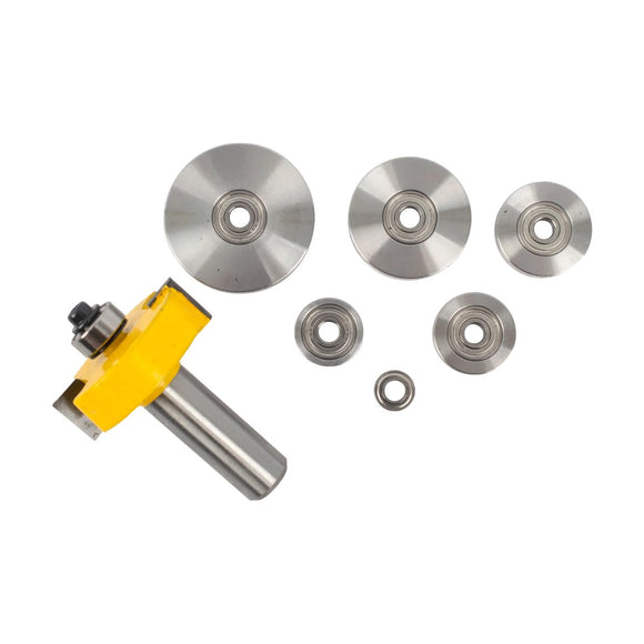 Pro-Tech Rabbetting Router Bit 1 1/2' x 1/16' Depth 9/16' 1/2" Shank x 7 Bearings - image 01