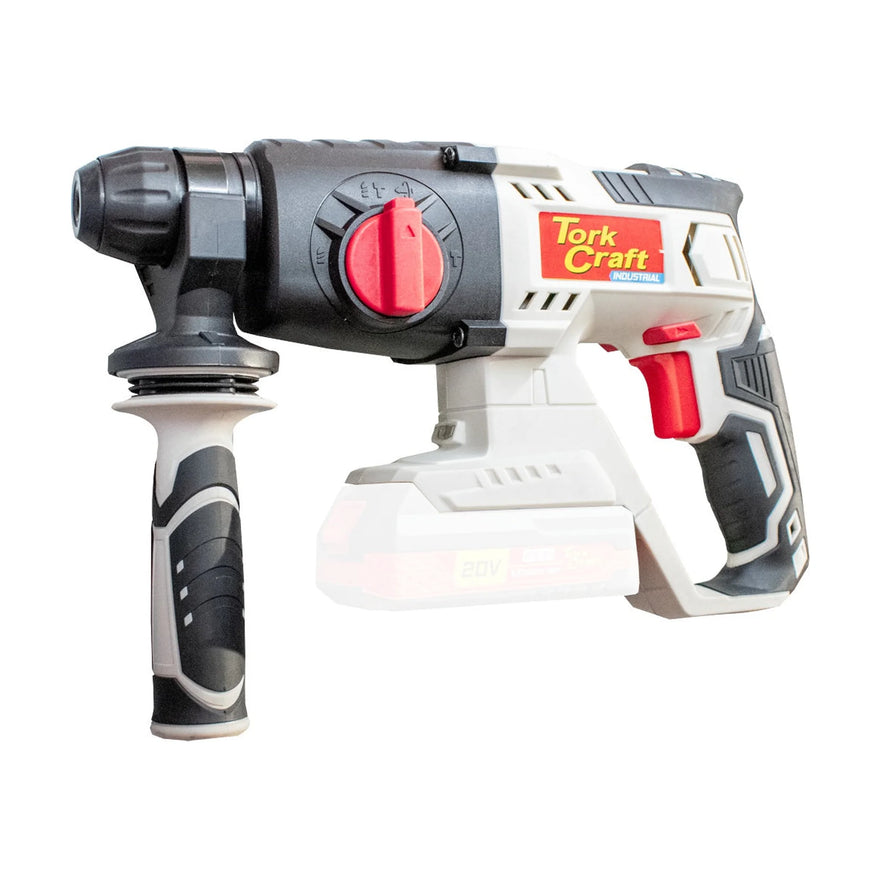 Tork Craft Rotary Hammer Rh500 20v SDS Plus 0-1500 RPM 5500 Bpm 4 Func. Bare Tool - image 01