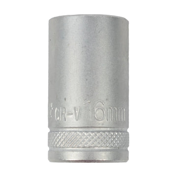 Tork Craft Socket 16mm X 21.8mm 1/2' Drive CRV 12 Point - image 01