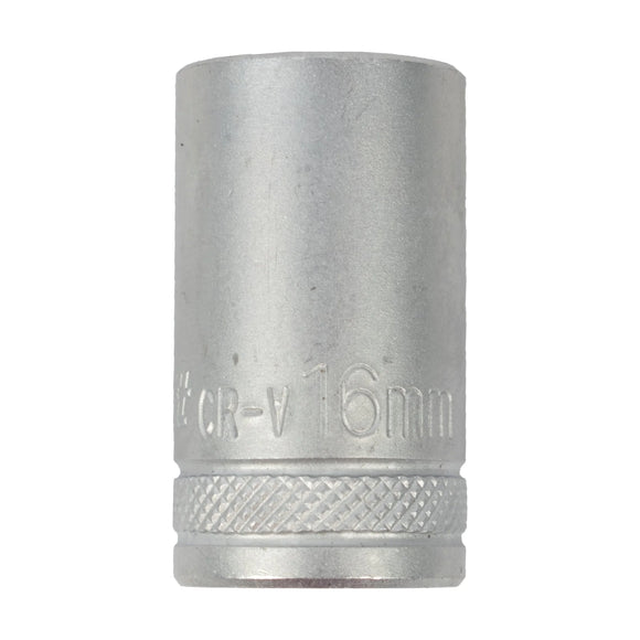 Tork Craft Socket 16mm X 21.8mm 1/2' Drive CRV 12 Point - image 01