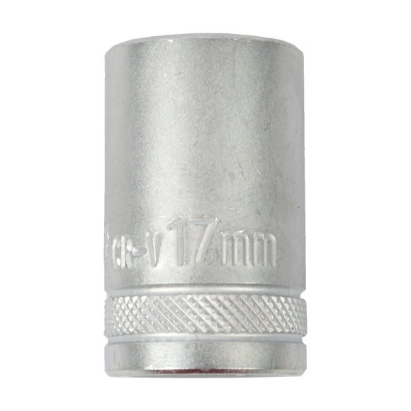 Tork Craft Socket 17mm X 23.8mm 1/2' Drive CRV 12 Point - image 01