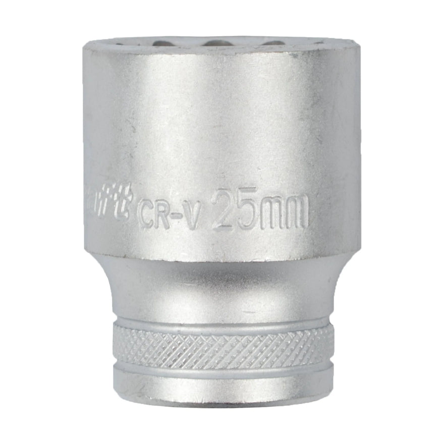Tork Craft Socket 25mm X 33.8mm 1/2' Drive CRV 12 Point - image 01