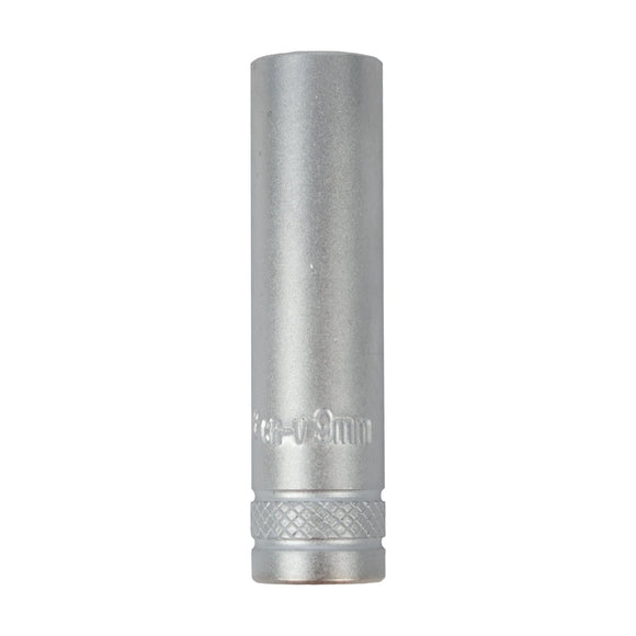 Tork Craft Socket 9mm 1/4' Dr Deep Socket CRV 12 Point - image 01