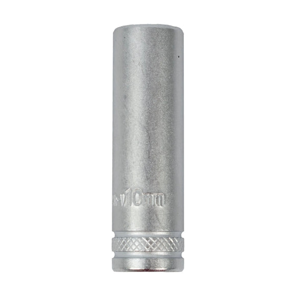 Tork Craft Socket 10mm 1/4' Dr Deep Socket CRV 12 Point - image 01