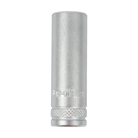 Tork Craft Socket 11mm 1/4' Dr Deep Socket CRV 12 Point - image 01