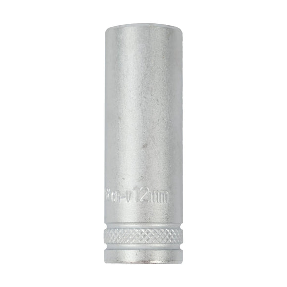 Tork Craft Socket 12mm 1/4' Dr Deep Socket CRV 12 Point - image 01