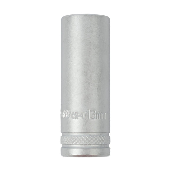 Tork Craft Socket 13mm 1/4' Dr Deep Socket CRV 12 Point - image 01