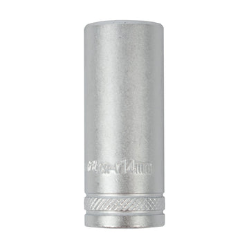 Tork Craft Socket 14mm 1/4' Dr Deep Socket CRV 12 Point - image 01