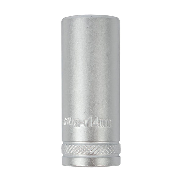 Tork Craft Socket 14mm 1/4' Dr Deep Socket CRV 12 Point - image 01