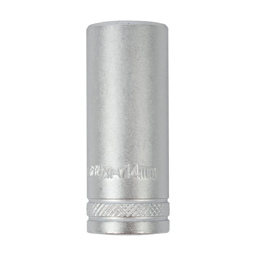 Tork Craft Socket 14mm 1/4' Dr Deep Socket CRV 12 Point - image 01