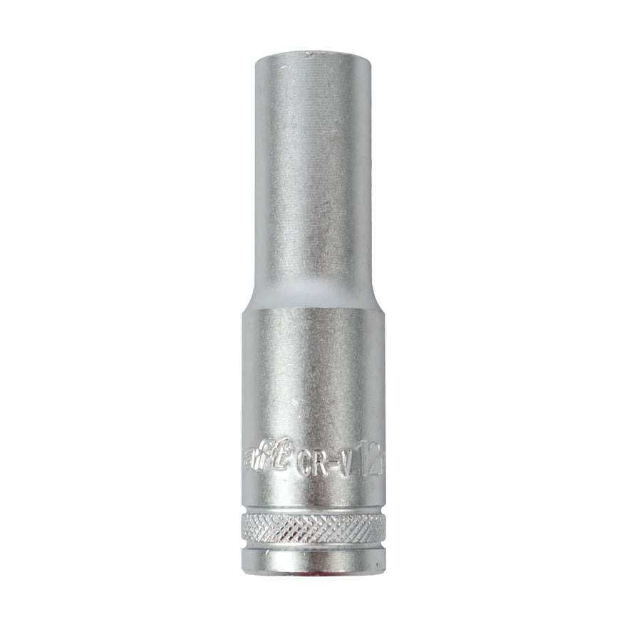 Tork Craft Socket 12mm 1/2' Dr Deep Socket CRV 12 Point - image 01