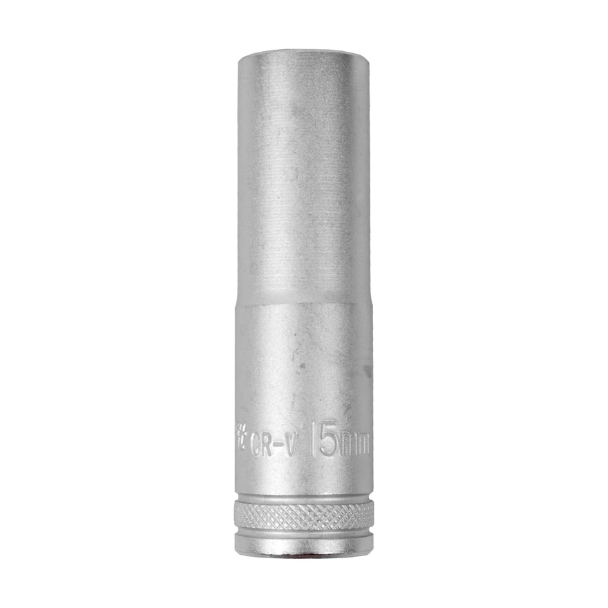 Tork Craft Socket 15mm 1/2' Dr Deep Socket CRV 12 Point - image 01