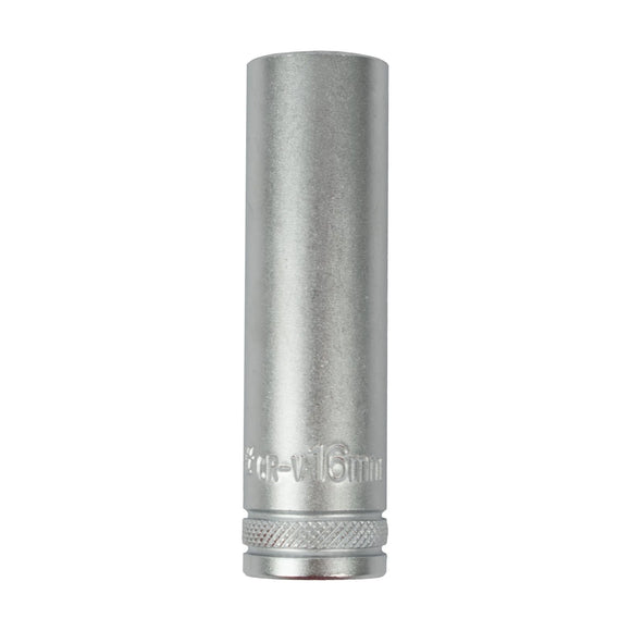 Tork Craft Socket 16mm 1/2' Dr Deep Socket CRV 12 Point - image 01