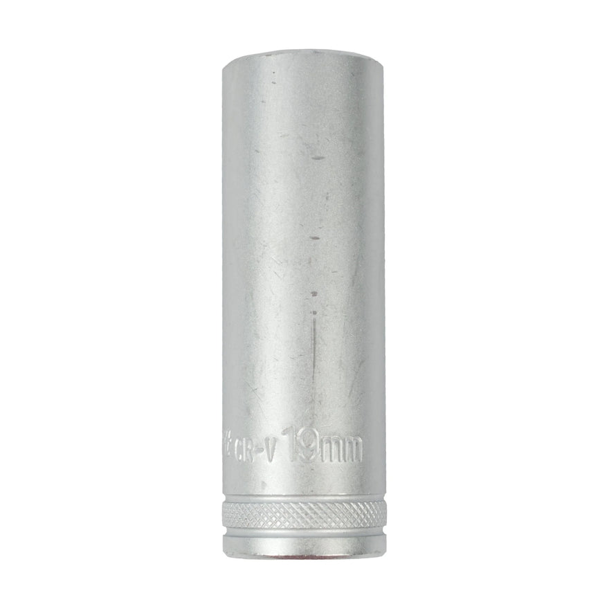 Tork Craft Socket 19mm 1/2' Dr Deep Socket CRV 12 Point - image 01