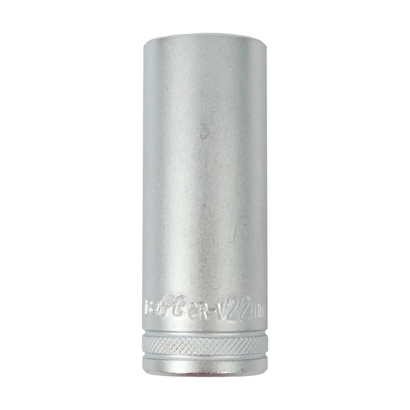 Tork Craft Socket 22mm 1/2' Dr Deep Socket CRV 12 Point - image 01