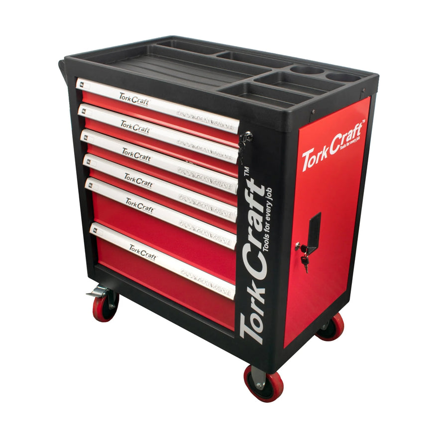 Tork Craft Tork Craft 6 Drawer Roller Tool Box On Castors With 184pc Of Stock - image 01