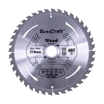 Tork Craft TCT Saw Blade 216mm X 2.0mm X 30mm X 40t Wood Thin Kerf - image 01