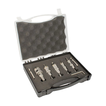 Tork Craft Hole Saw Set TCT 5pc 16,20,22,25.32mm For Metal + Carry Case - image 01