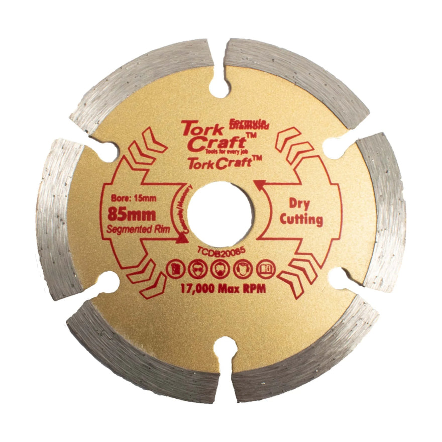 Tork Craft Diamond Blade 85mm X 15mm Segmented Profesional - image 01