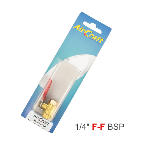 AirCraft Ball Valve 1/4' Ff 1Pc Pack - image 01