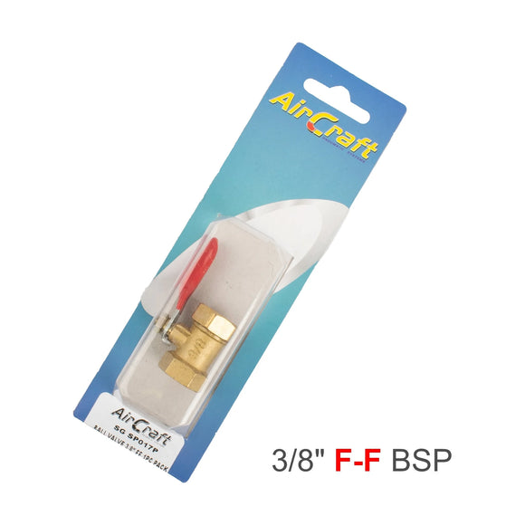 AirCraft Ball Valve 3/8' Ff 1Pc Pack - image 01
