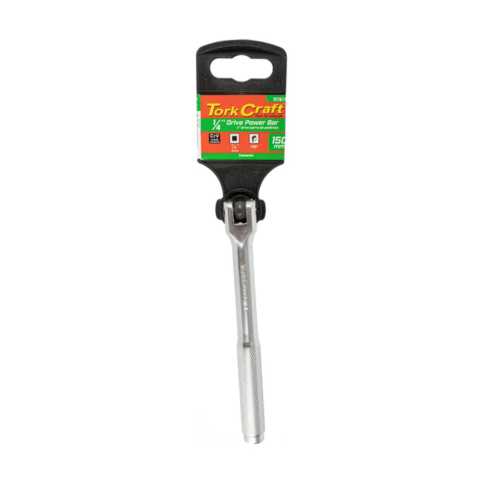 Tork Craft Power Bar 1/4'M Drive 150mm Swivel Head Steel Handle Socket - image 01